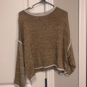 Pink lily Yellow knit sweater